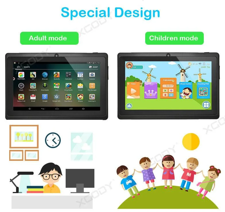 XGODY T702 (Pro) 32GB Android 8.1 HD Quad core Dual Mode Tablet For Kid