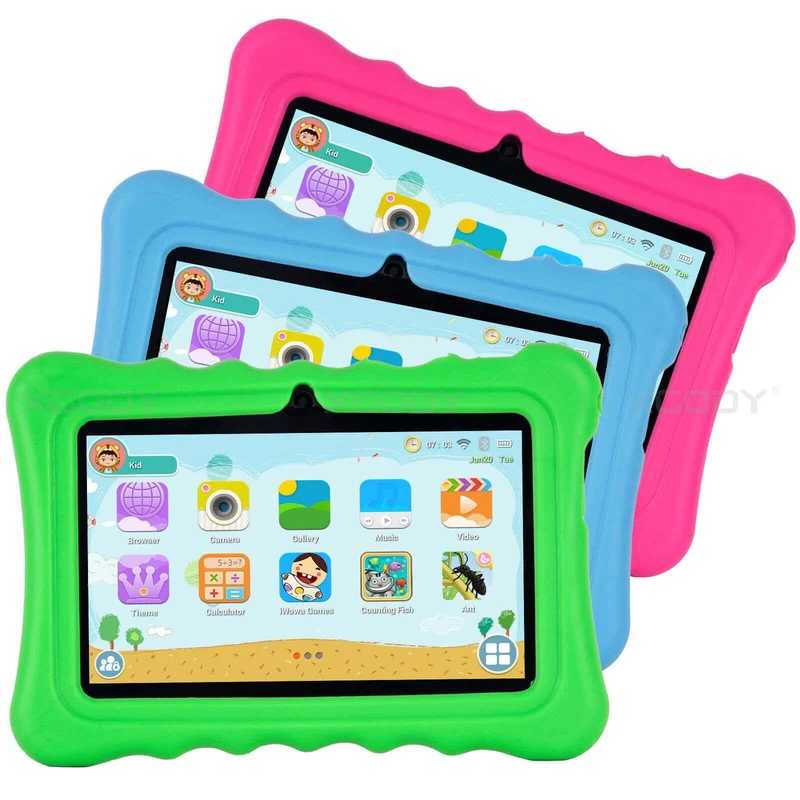 XGODY T702 Pro Android 11 HD 32G Kids Tablet, With Protective Case, Download Google The Apps For Free