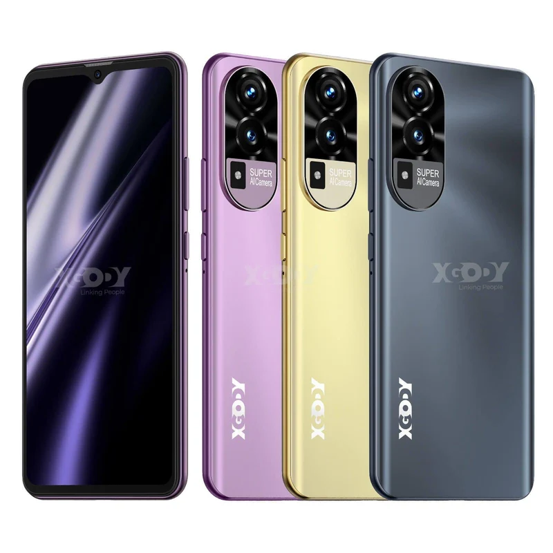 XGODY A53 Cellphone | 6.5" HD Display, Android 10.0, Dual Cameras, Face Unlock