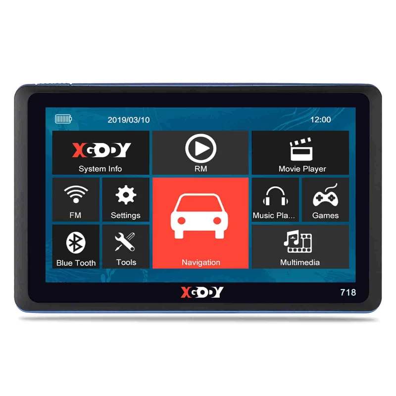 XGODY 718BT 7" Inch Car GPS Navigation SAT Bluetooth
