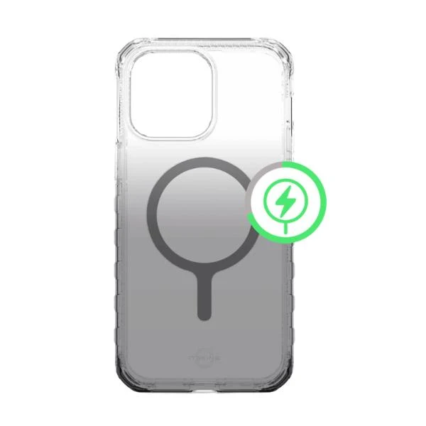 Itskins Case For Apple Iphone 14 Pro Max (6.7") Supreme R // Ombre With Magsafe Ombre Smoke