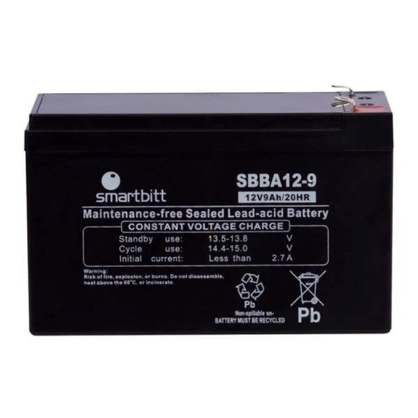 BATERIA SMARTBITT SBBA12-9 9AH-SP 12V UPS NEGRO