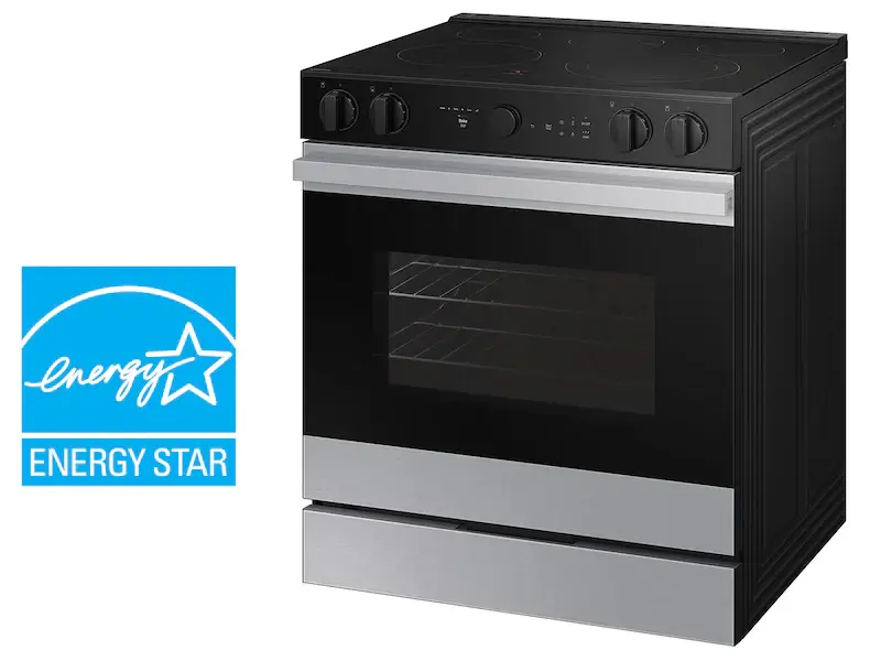 Estufa Bespoke 6.3 Samsung Pies con Air Sous Vide Acero Inoxidable