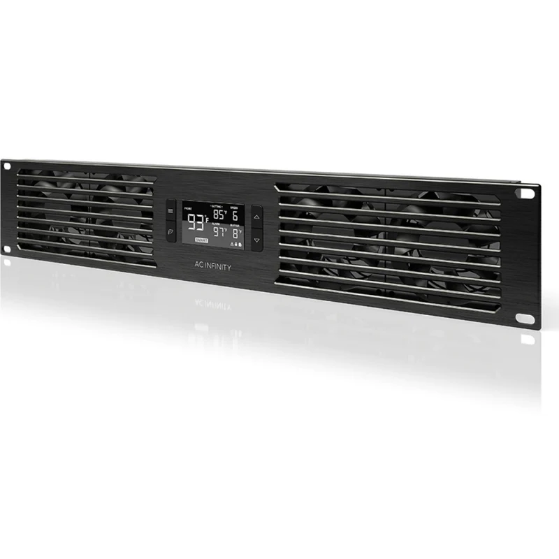 AC Infinity Cloudplate T7-N 50-220 CFM 2U Rack Cooler Front Intake