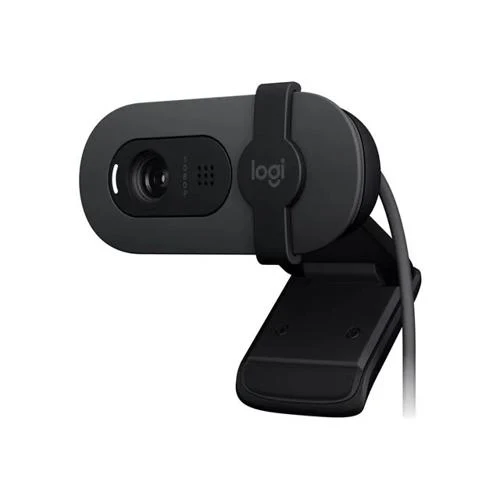 CÁMARA WEB LOGITECH BRIO 100 FULL HD 1080P USB CON OBTURADOR GRAFITO 960-001586