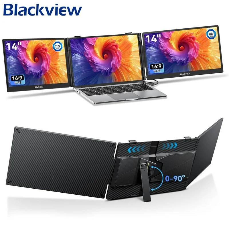 MONITOR PORTÁTIL BLACKVIEW DCM5 14" FULL HD IPS 60HZ USB-C CON ALTAVOCES