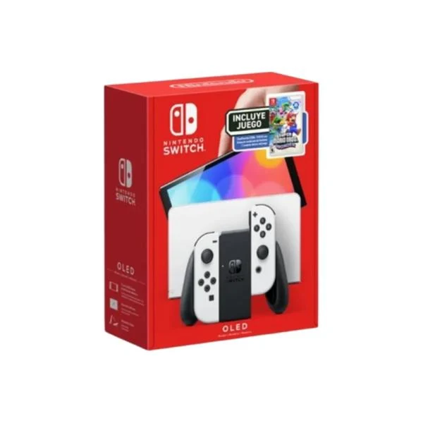 NINTENDO SWITCH OLED, BUNDLE MARIO WONDERS, LATAM SPEC WHITE