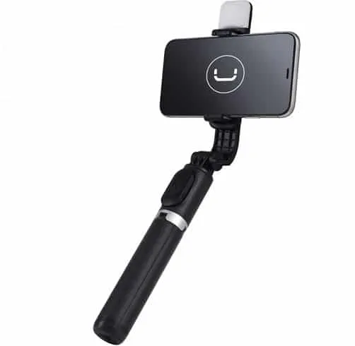 Selfie Stick con Tripode y Luz LED Unno Tekno PH1804BK