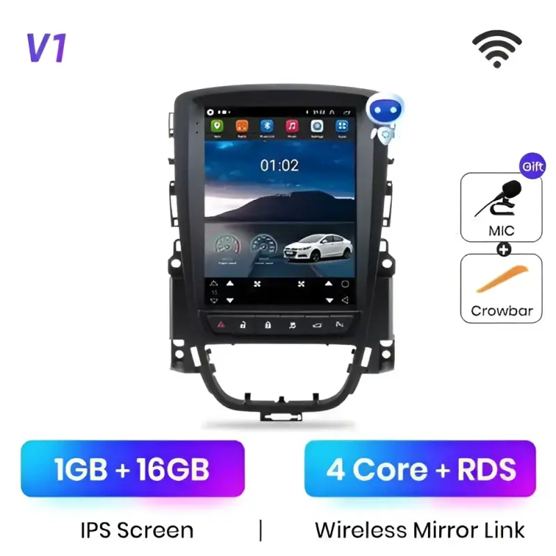 Radio Android do Opel Astra J (2009-2013) CarPlay Android Auto 4G WiFi GPS DSP