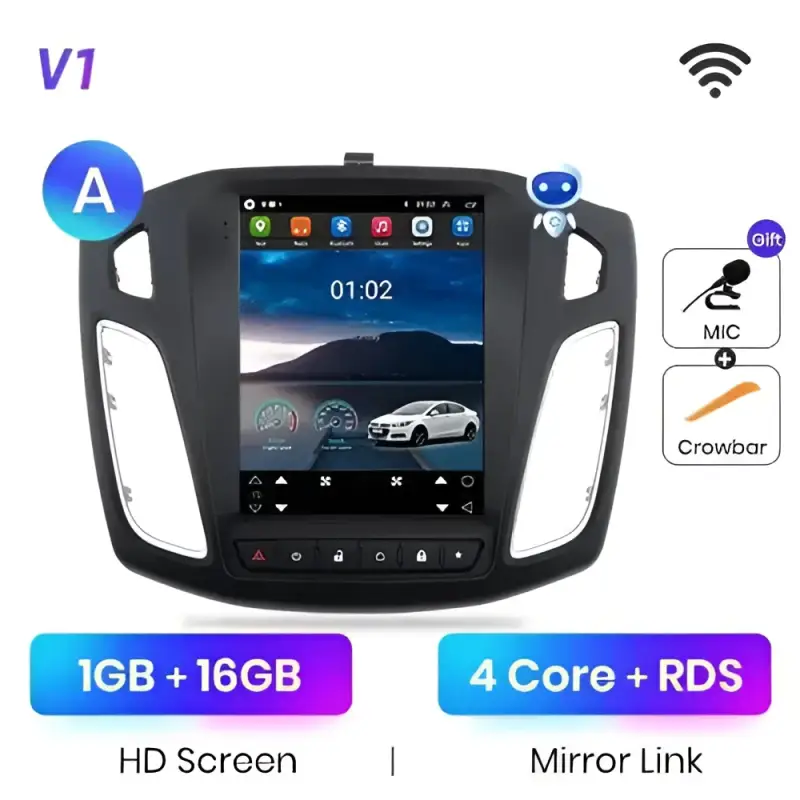 Radio Android do Ford Focus MK3 (2012-2017) CarPlay Android Auto 4G WiFi GPS DSP