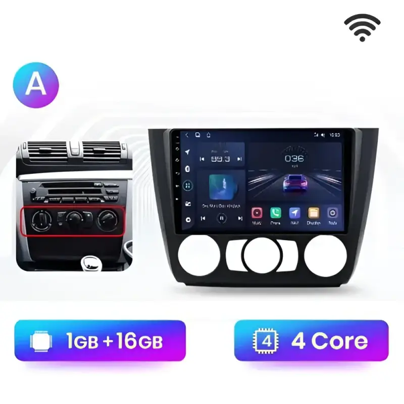 Radio Android do BMW Serii 1 E88 E82 E81 E87 (2004-2011) CarPlay Android Auto 4G WiFi GPS DSP