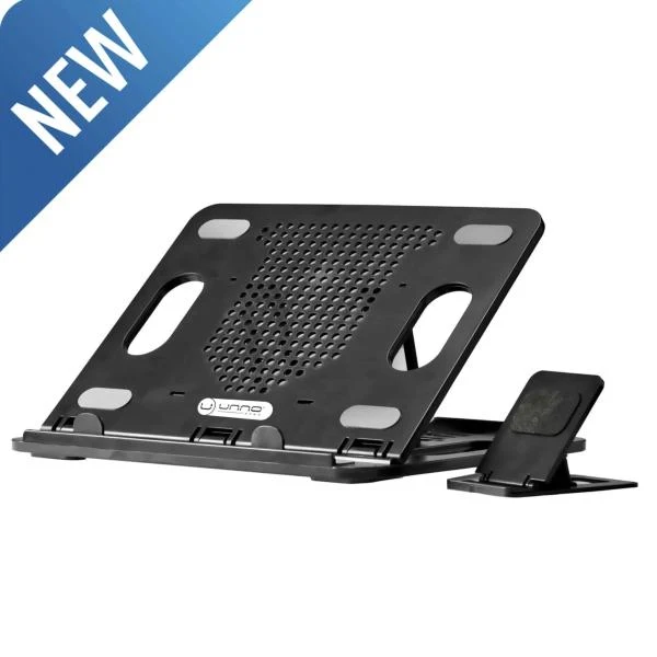 Base Ergonomica para Laptop 8 Niveles Unno Tekno NC6115BK NC6115BK