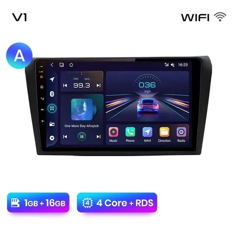 Radio Android do Mazda 3 BK (2004-2013) CarPlay Android Auto 4G WiFi GPS DSP