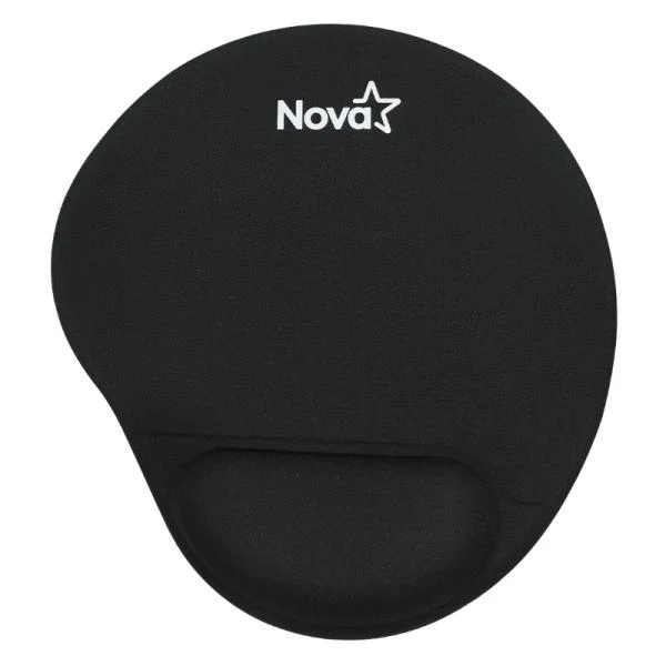MOUSE PAD NOVA FXX21252001C GRANDE 8.5 PULG X 10 PULG GEL Y TELA NEGRO