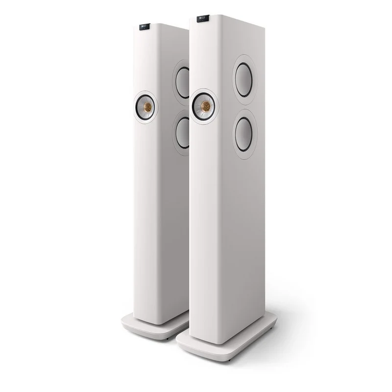 KEF LS60 Wireless Hifi Speakers Pair (Mineral White)
