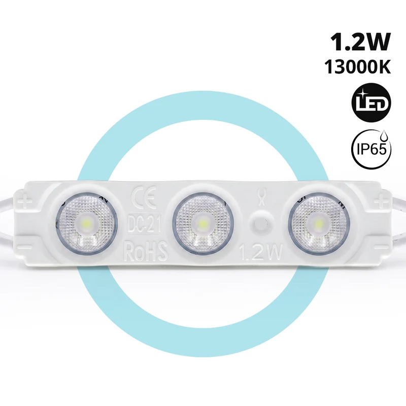 Módulo LED monocolor para rótulos - 1.2W - 12V - 160° - IP65