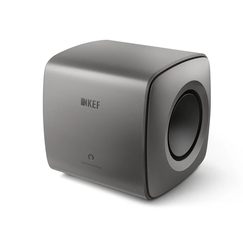 KEF KC62 Powered Subwoofer Speaker (Titanium Grey)