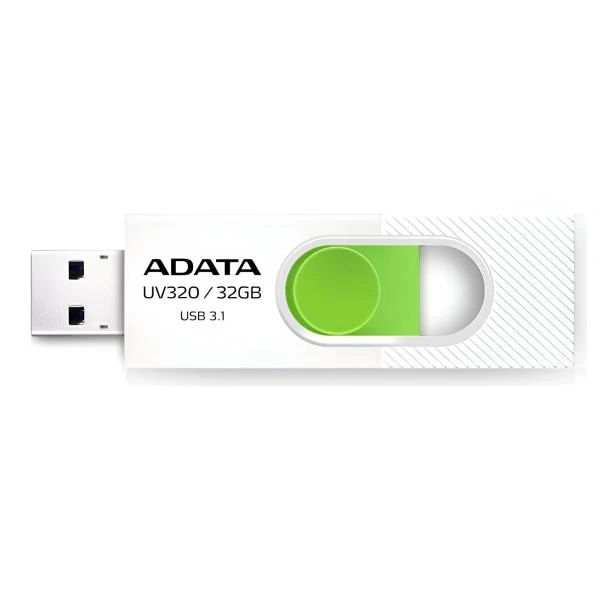MEMORIA USB 32GB ADATA UV320 USB-A / USB-C 3.2 GEN 1 AUV320-32G-RWHGN BLANCO / VERDE