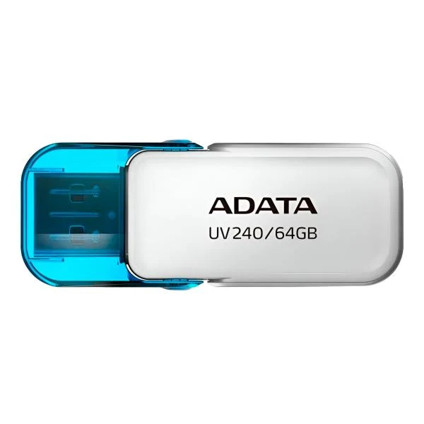 MEMORIA USB 64GB ADATA AUV240 USB-A 2.0 AUV240-64G-RWH BLANCO / AZUL