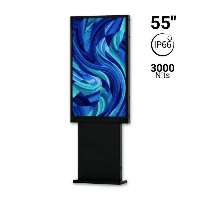 Display Exterior 55" 4K - Cristal Anti-reflejo - Android 13 - 4GB+64GB - Outdoor