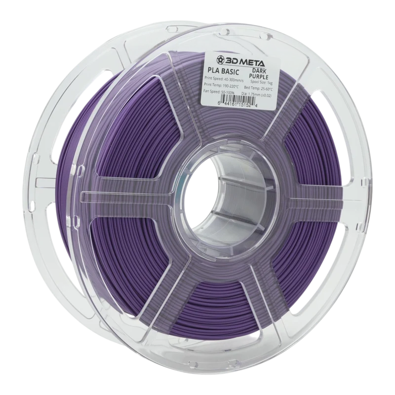 3D META PLA Basic 3D Printing Filament - Dark Purple