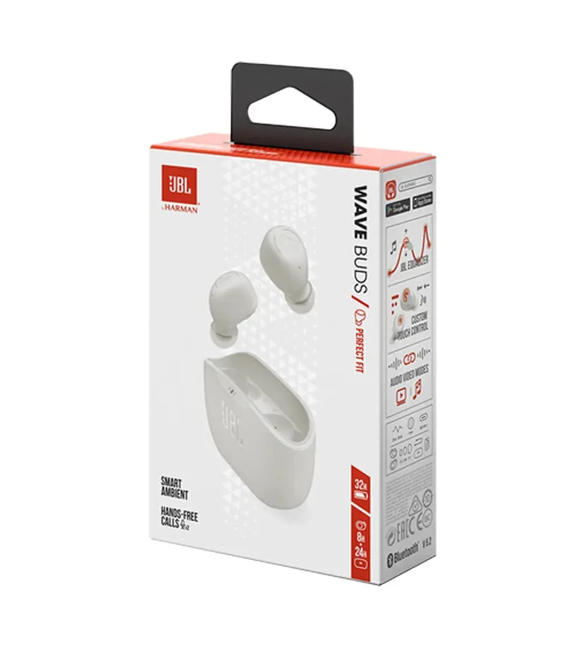 AURICULARES INALÁMBRICOS JBL VIBE BUDS 2 TWS BLUETOOTH 5.3 ANC BLANCO