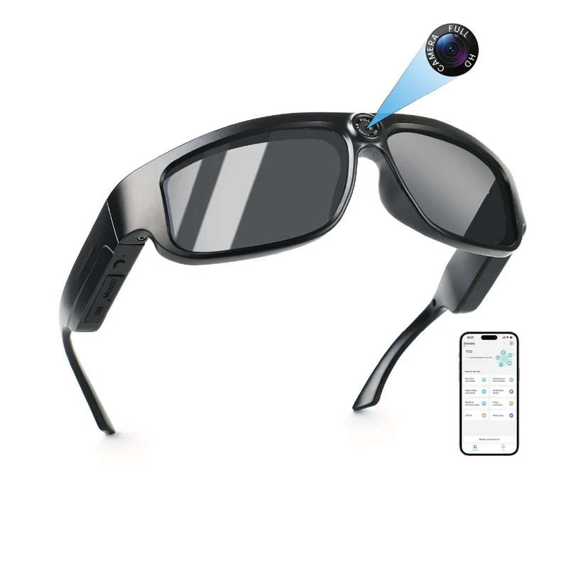 Lentes inteligentes Sport Y20 con iA y cámara integrada para fotos y videos