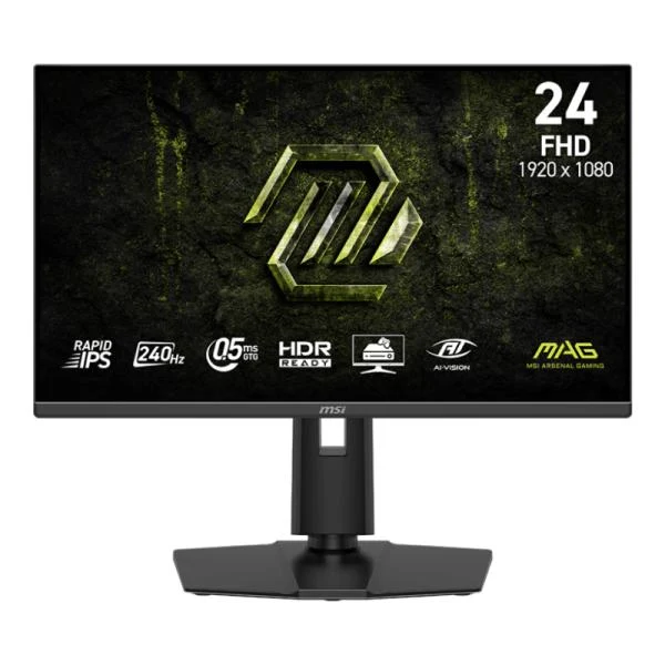 MONITOR GAMING MSI MAG 245PF X24 23.8" FULL HD 240HZ RAPID IPS 0.5MS FREESYNC PREMIUM