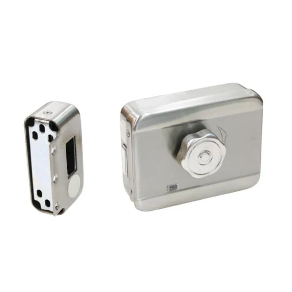 CERRADURA ELÉCTRICA HIKVISION DS-K4E100 12V DC ACERO INOXIDABLE PESTILLO 20MM