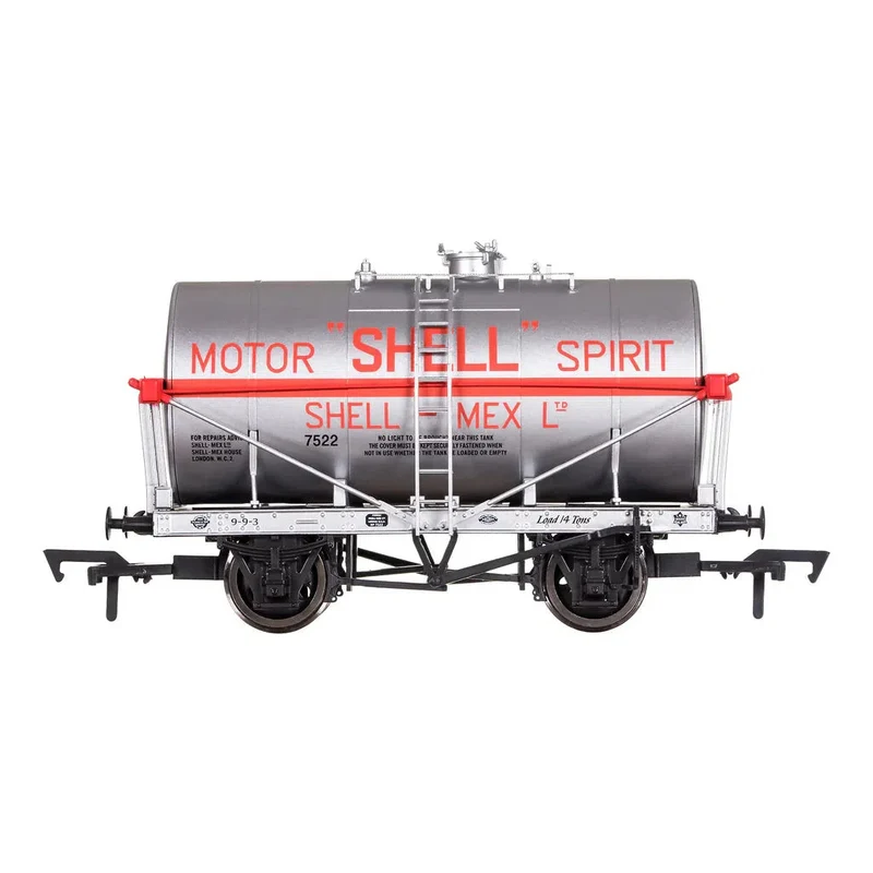 Dapol OO 14T Tank Wagon Class A Shell Motor Spirit Silver 7522