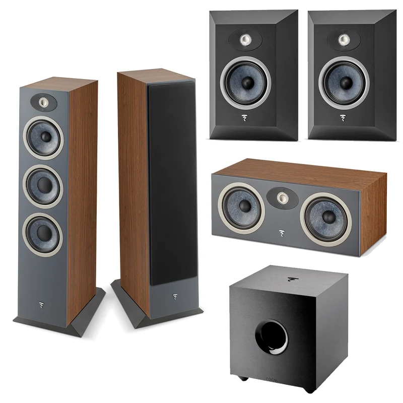 Pack de Focal Theva N3 + Theva Center + Theva Surround + SUB Cub EVO
