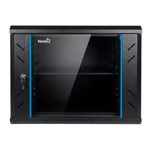 GABINETE DE RED NOVA 9U ACERO SPCC CN09U11H001C NEGRO