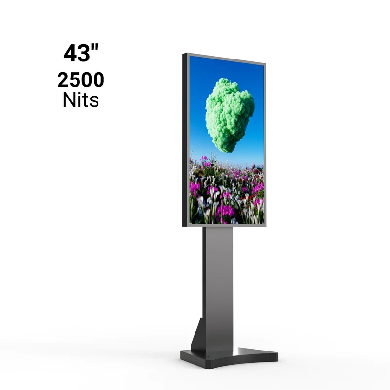 Display LCD FULL HD 43" para Escaparates - Alto Brillo 2500 NITS - Android