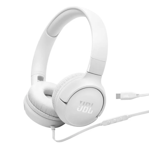 Audifonos JBL Tune 520C On-Ear USB-C Blanco JBLT520CWHTAM