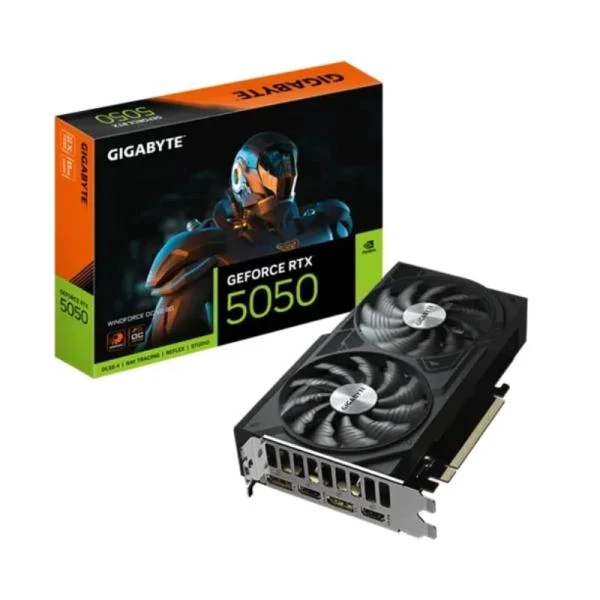 Tarjeta de Video GIGABYTE RTX 5050 WINDFORCE OC V2 8GB GDDR6