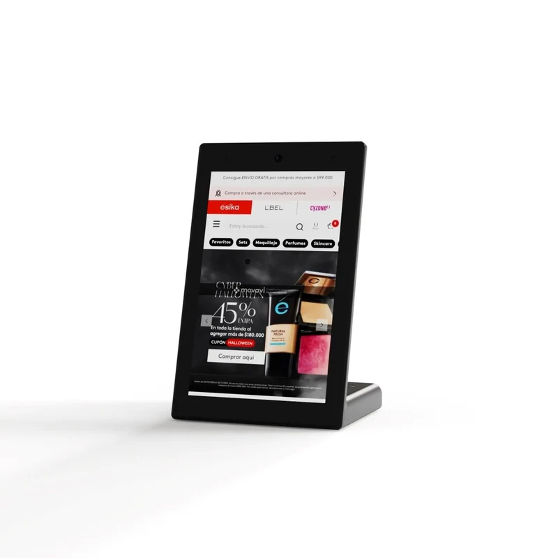 Display publicitario LCD de mesa 10.1'' con cámara - Táctil - Android 11