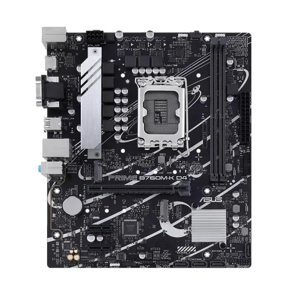 TARJETA MADRE ASUS PRIME B760M-K D4 LGA1700 M-ATX DDR4 NEGRO / BLANCO