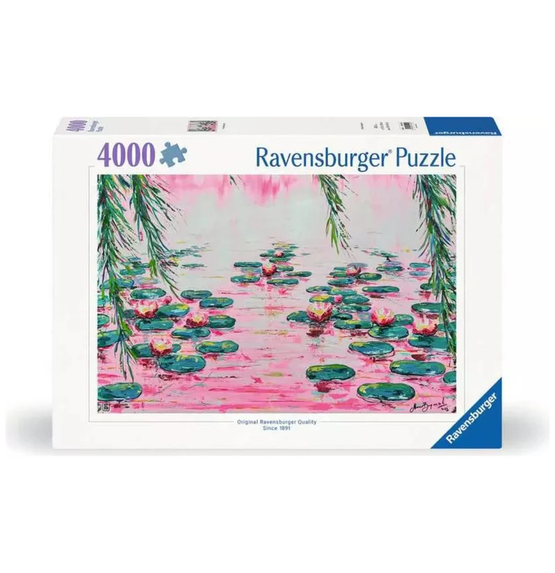 Ravensburger 4000pc Mauro Bergonzoli: Pink Water Lillies Puzzle