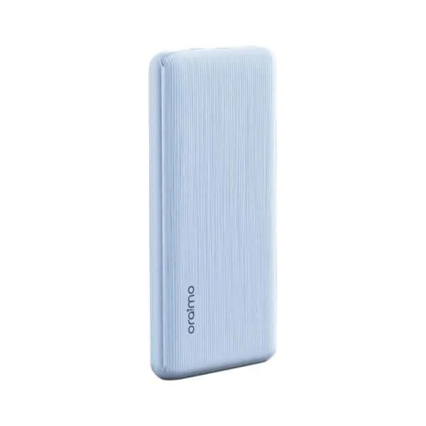POWER BANK ORAIMO POWERFLOW B11 OPB-1102 10000 MAH CARGA DE 15 W 4 INDICADORES LED Y MODO DE BAJA CORRIENTE CELESTE