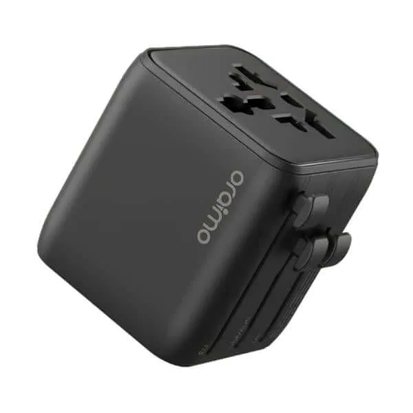 ADAPTADOR UNIVERSAL ORAIMO POWEROMNI 25 OCW-T01 2 TOMAS AC/ENCHUFES NEGRO