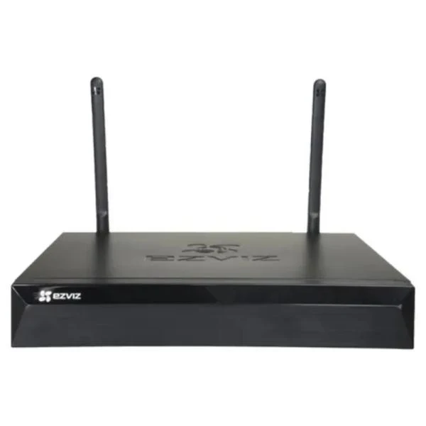 GRABADORA NVR EZVIZ CS-X5S-R100-4W 4 CANALES HASTA 3K 1 SATA HASTA 8 TB (SIN DISCO) WI-FI 2.4G + H.265 303000430 NEGRO