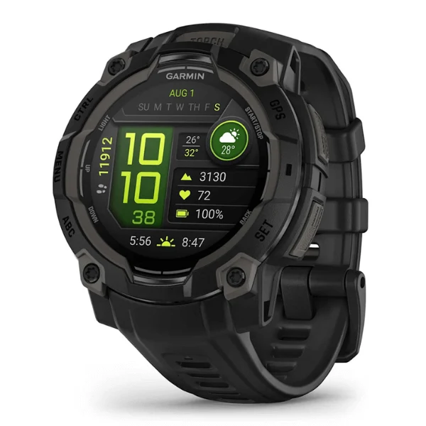 Reloj inteligente Instinct 3 – 45 mm, AMOLED Negro Garmin