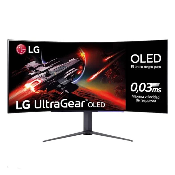 MONITOR LG 45 PULG 45GR95QE-B FHD IPS 3440 X1440 240HZ DP HDMI OLED CURVO