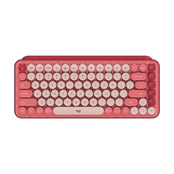 Teclado Logitech POP Keys Mecanico Inalambrico Ingles Heartbreaker 920-010715