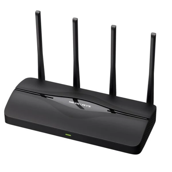 ROUTER MERCUSYS MR27BE(EU) DUAL BAND 2.4/5 GHZ 3600 MBPS WIFI 7 PUERTOS WAN / LAN NEGRO
