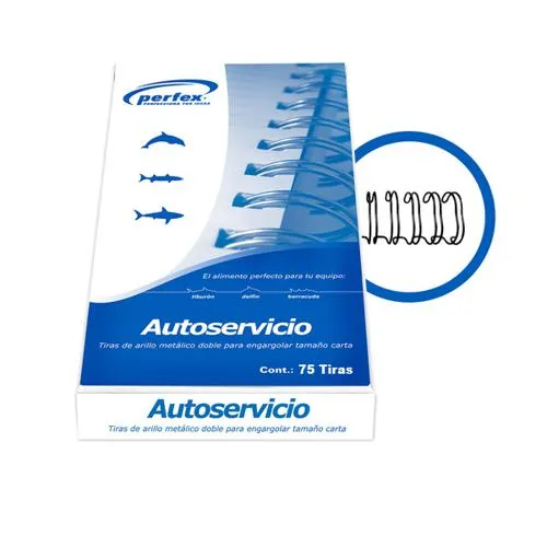 Perfex arillo metalico 1/2 negro (75 und P/105 hjs) tiburon