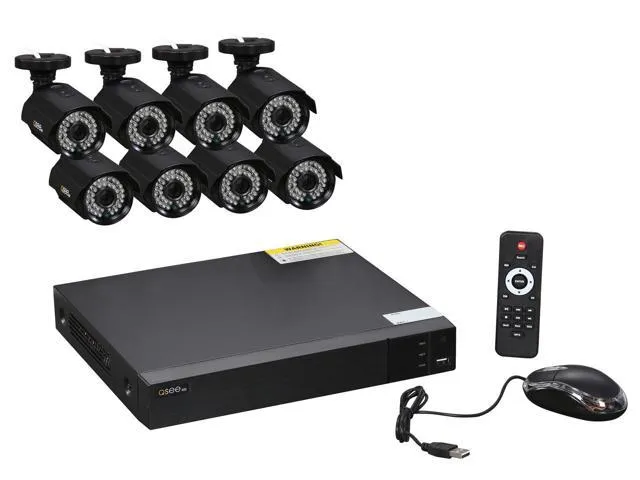 Sistema de Vigilancia Q-SEE 1080p DVR 8CH 8 Camaras 1TB
