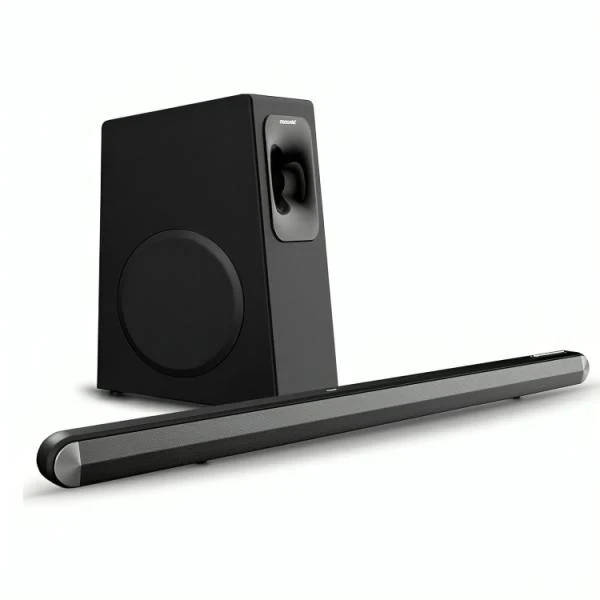 BARRA DE SONIDO MOONKI MX-SB140BT21 140W BLUETOOTH HDMI ARC OPTICAL AUX SUBWOOFER INALAMBRICO NEGRO