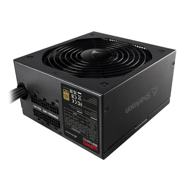 FUENTE DE PODER SHARKOON SHARK WPM GOLD ZERO 750W 80 PLUS GOLD SEMI MODULAR ATX 2.3 4044951026562 NEGRO
