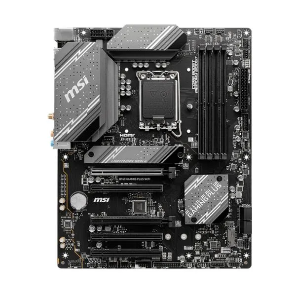 TARJETA MADRE MSI B760 GAMING PLUS WIFI ATX DDR5 911-7D98-029 NEGRO